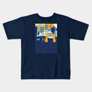 Caspian_car metropolis2 Kids T-Shirt